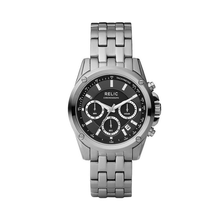 Relic Men's Stainless Steel Watch, Size: Large, Grey