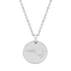 New England Patriots Sterling Silver Reversible Pendant Necklace, Women's, Size: 18