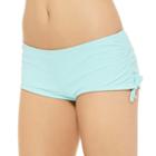 Juniors' Hot Water Solid Boyshort Bottoms, Size: Xl, Light Blue