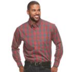 Men's Haggar&reg; Weekender Classic-fit Button-down Shirt, Size: Small, Red Other