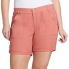 Plus Size Gloria Vanderbilt Maren Twill Shorts, Women's, Size: 18 W, Med Orange