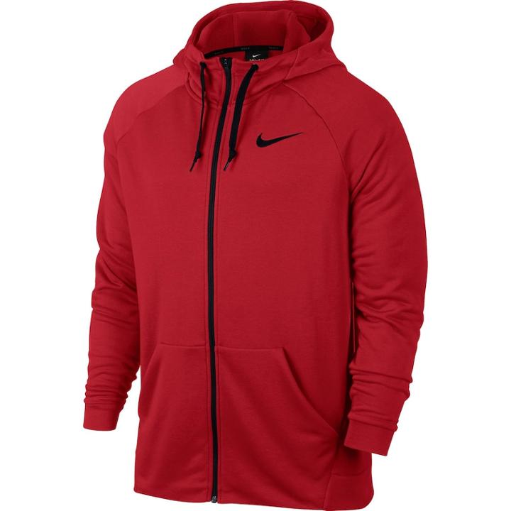 Men's Nike Dri-fit Full-zip Fleece Hoodie, Size: Large, Dark Pink