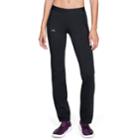 Women's Under Armour Favorite Mid-rise Straight-leg Workout Pants, Size: L Long, Black
