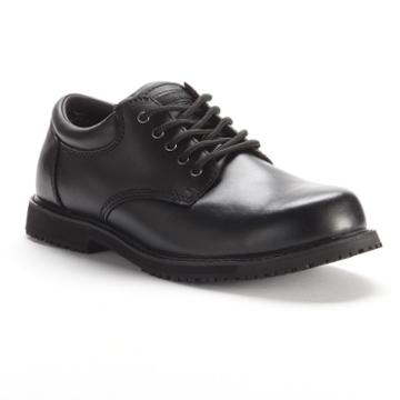 Grabbers Women's Slip-resistant Oxford Work Shoes, Size: Medium (10.5), Black