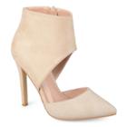 Journee Collection Zinia Women's Ankle Cuff High Heels, Size: Medium (8.5), Med Beige