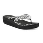Women's Candie's&reg; Delilah Wedge Sandals, Size: Xl, Black