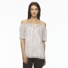 Women's Apt. 9&reg; Smocked Off-the-shoulder Top, Size: Xl, Black