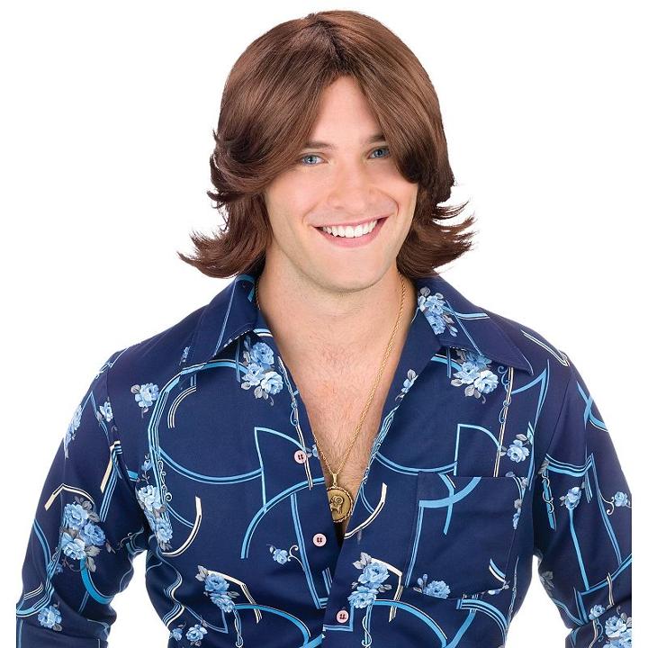 Adult Fly-away Costume Wig, Brown