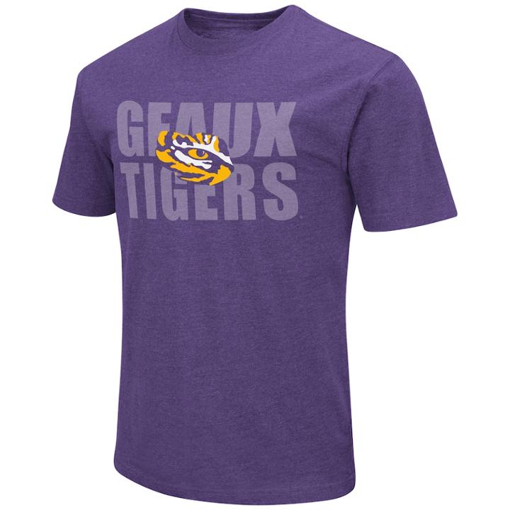 Men's Lsu Tigers Motto Tee, Size: Medium, Drk Purple