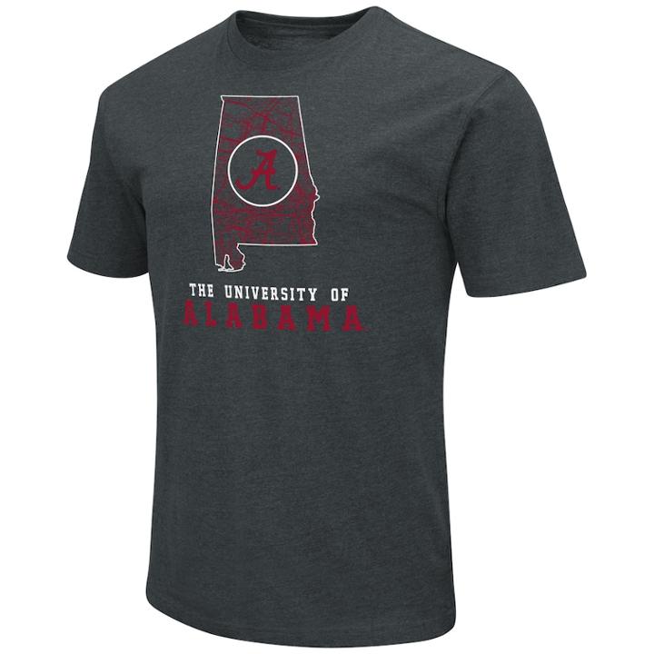 Men's Alabama Crimson Tide State Tee, Size: Small, Dark Red