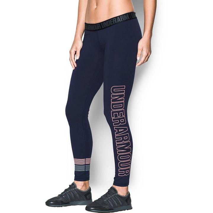 Women's Under Armour Favorite Wordmark Graphic Leggings, Size: Xs, Blue (navy)