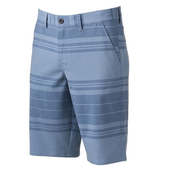 Men's Urban Pipeline&reg; Ultimate Flex Flat-front Shorts, Size: 32, Blue (navy)
