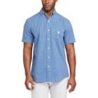 Big & Tall Chaps Classic-fit Checked Easy-care Button-down Shirt, Men's, Size: 3xl Tall, Blue