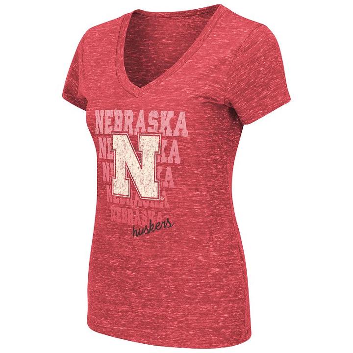 Women's Nebraska Cornhuskers Delorean Tee, Size: Medium, Red Other
