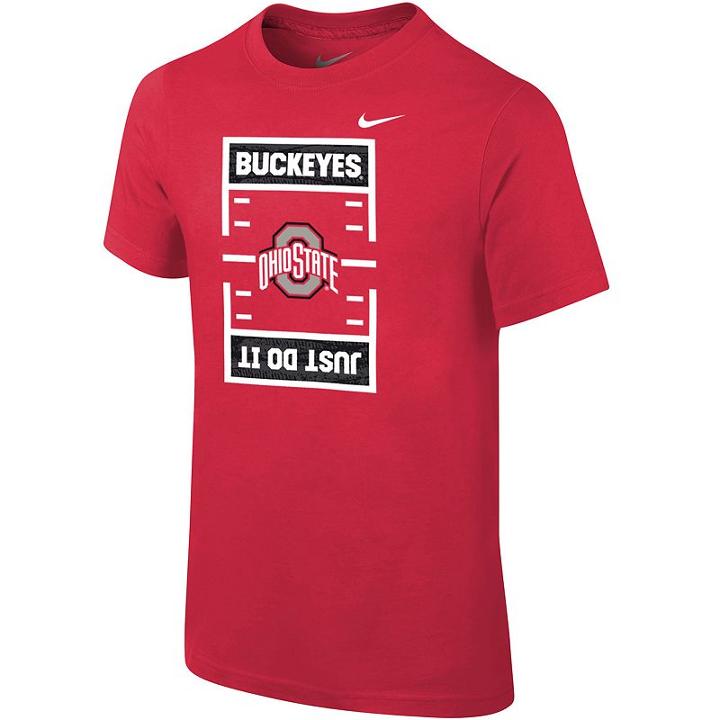 Boys 8-20 Nike Ohio State Buckeyes Football Tee, Size: L 14-16, Red