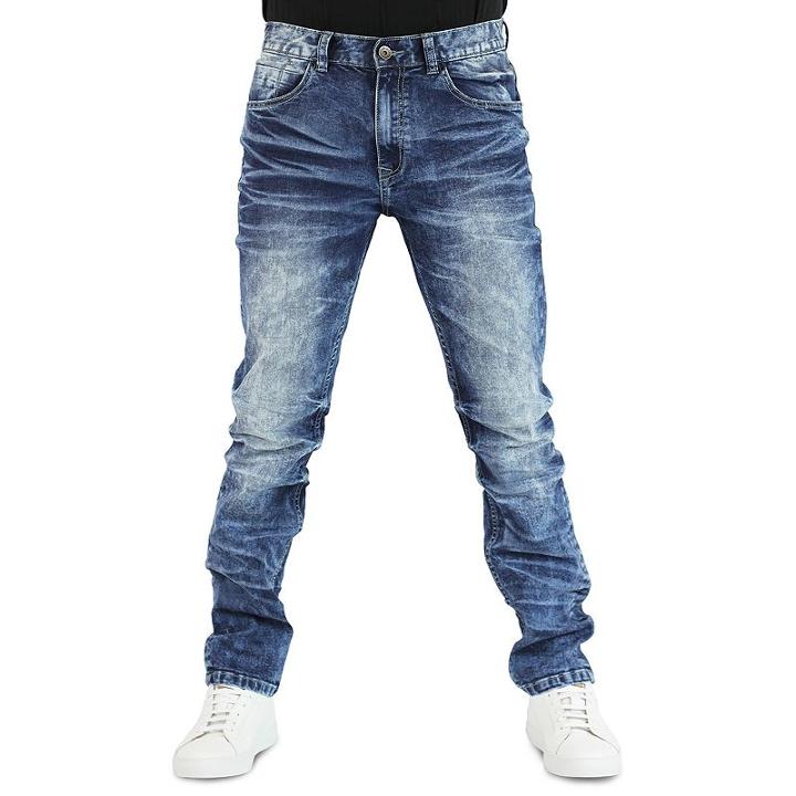 Men's Earl Jean Camden Streaky Blast Slim Stretch Denim Jeans, Size: 34x30, Multicolor