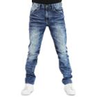 Men's Earl Jean Camden Streaky Blast Slim Stretch Denim Jeans, Size: 34x30, Multicolor