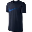 Men's Nike Swoosh Logo Tee, Size: Medium, Blue Other