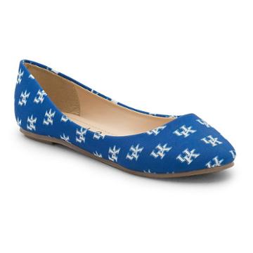 Women's Spirit Co. Kentucky Wildcats Logo Ballet Flats, Size: 8, Blue