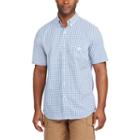 Big & Tall Chaps Classic-fit Tattersall Checked Easy-care Button-down Shirt, Men's, Size: L Tall, Blue