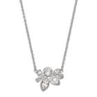 Simply Vera Vera Wang Cluster Necklace With Swarovski Crystals, Women's, White