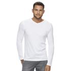Big & Tall Men's Marc Anthony Slim-fit Luxury+ V-neck Tee, Size: 3xl Tall, White