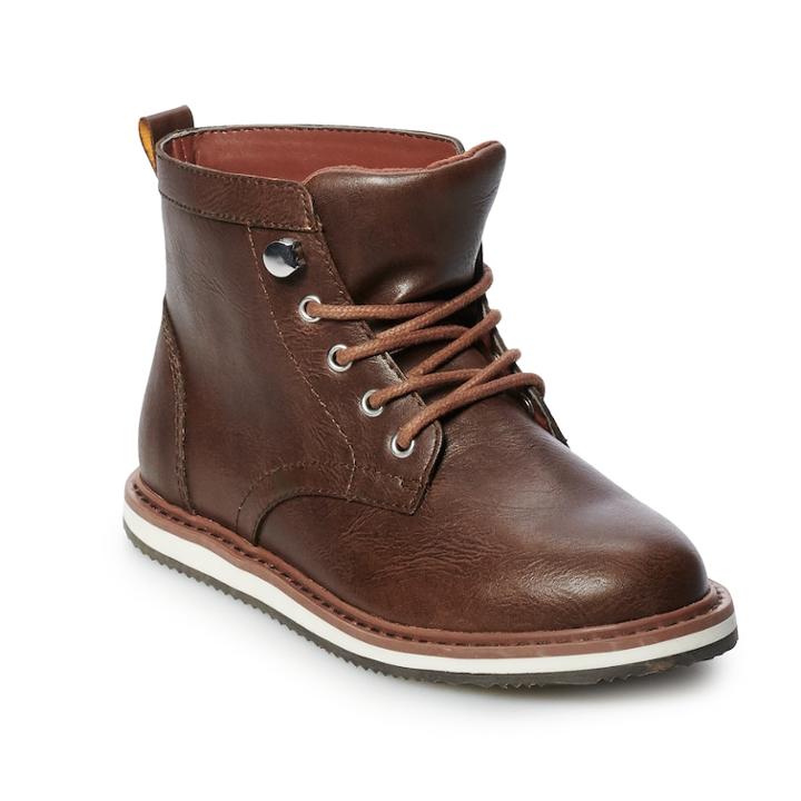 Dr. Scholl's Burke Boys' Ankle Boots, Size: 12, Brown