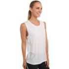 Women's Spalding Basketball Logo Graphic Tank, Size: Medium, White