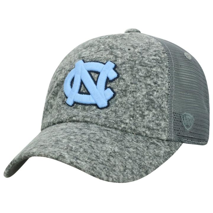Adult Top Of The World North Carolina Tar Heels Fragment Adjustable Cap, Men's, Med Grey