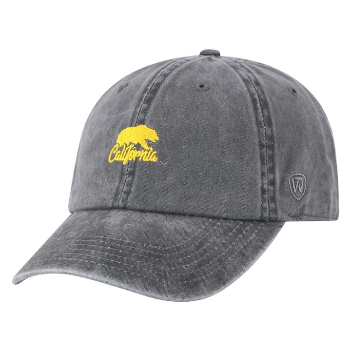 Adult Top Of The World Cal Golden Bears Local Adjustable Cap, Men's, Grey (charcoal)