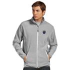 Men's Antigua San Jose Earthquakes Ice Polar Fleece Jacket, Size: Small, Silver