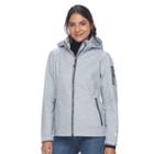 Women's Free Country Hooded Soft Shell Jacket, Size: Large, Grey (charcoal)