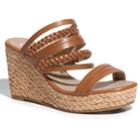 2 Lips Too Too Ruth Women's Wedge Sandals, Size: Medium (8), Lt Brown