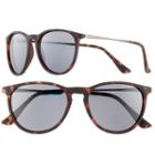 Men's Apt. 9&reg; Round Tortoise Sunglasses, Dark Brown