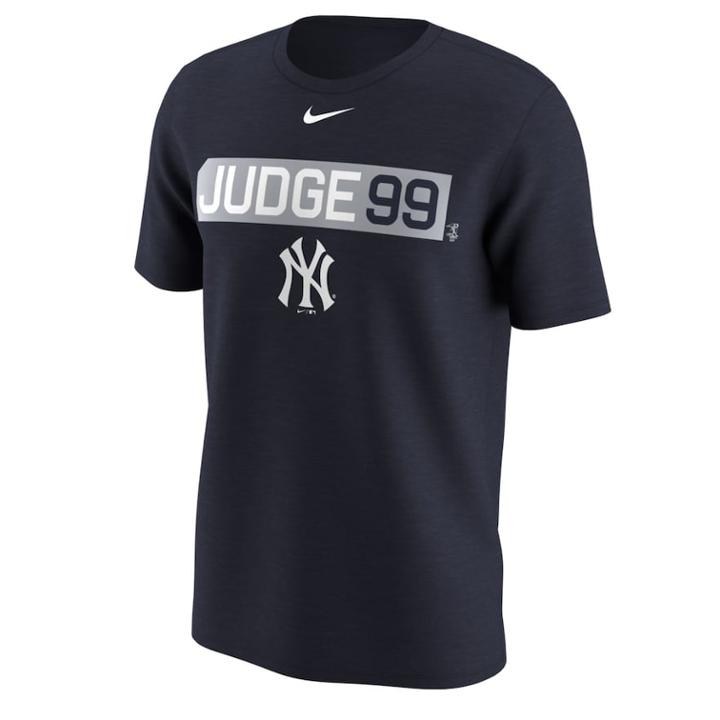 Men's Nike New York Yankees Aaron Judge Judge 99 Legend Tee, Size: Xxl, Blue (navy)