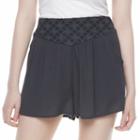 Juniors' Mason & Belle Embroidered Gauze Soft Shorts, Girl's, Size: Large, Blue Other