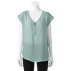 Juniors' My Michelle Lace Yoke Top, Girl's, Size: Xl, Blue Other