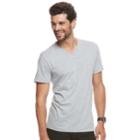 Big & Tall Men's Marc Anthony Slim-fit Shadow-dye Tee, Size: M Tall, Med Grey