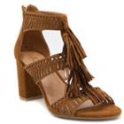 Sugar Rocket Women's Block Heel Sandals, Girl's, Size: 6.5, Brown