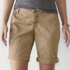Women's Sonoma Goods For Life&trade; Chino Bermuda Shorts, Size: 16, Med Beige