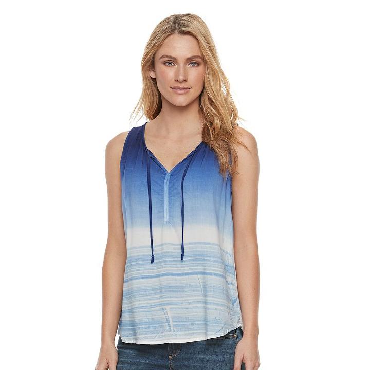 Women's Sonoma Goods For Life&trade; Challis Tank, Size: Small, Dark Blue