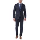 Men's Haggar Slim-fit Stretch Melange Gabardine Suit Jacket, Size: 40 Short, Dark Blue