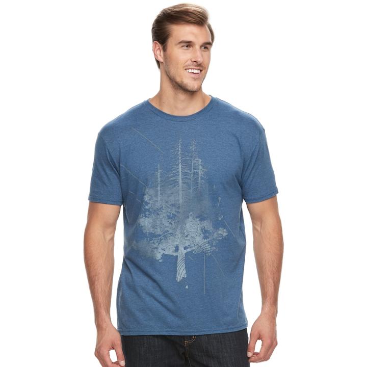 Big & Tall Apt. 9 &reg; Incepted Tee, Men's, Size: 2xb, Blue (navy)