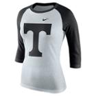 Women's Nike Tennessee Volunteers Oatmeal Raglan Tee, Size: Small, Natural