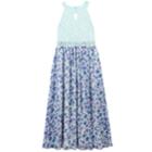 Girls 7-16 & Plus Size Speechless Keyhole Glitter Lace Bodice Floral Skirt Dress, Size: 14 1/2, Green