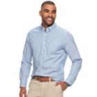 Men's Sonoma Goods For Life&trade; Flexwear Modern-fit Stretch Poplin Button-down Shirt, Size: Large, Blue (navy)