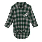 Juniors' Michigan State Spartans Spirit Week Tie-front Flannel Shirt, Teens, Size: Xl, Green
