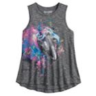 Girls 7-16 & Plus Size Mudd&reg; High-low Swing Tank Top, Size: 18 1/2, Grey