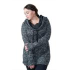 Plus Size Soybu Simone Cowlneck Hoodie, Women's, Size: 1xl, Black