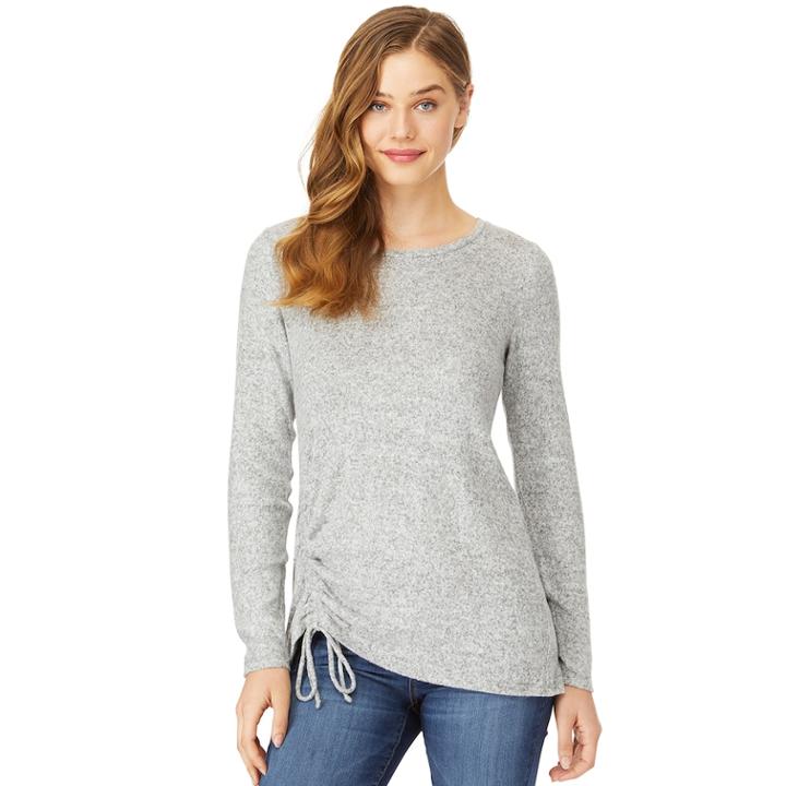 Juniors' Wallflower Cinched Top, Teens, Size: Xl, Grey